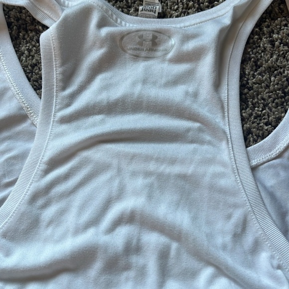 Under Armour white razor back tank size XL - Picture 2 of 2